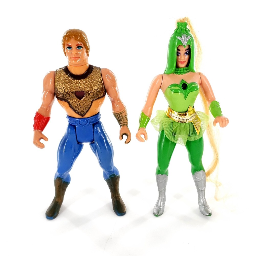 Vintage 1984 Mattel She-Ra Princess of Power Bow & Double Trouble Action Figures